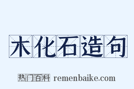 木化石造句是什么意思的图片